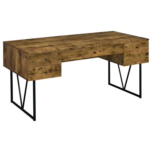 Alt view image 2 of 7 - Sonoma Rustic Nutmeg 4-Drawer Writing Desk
