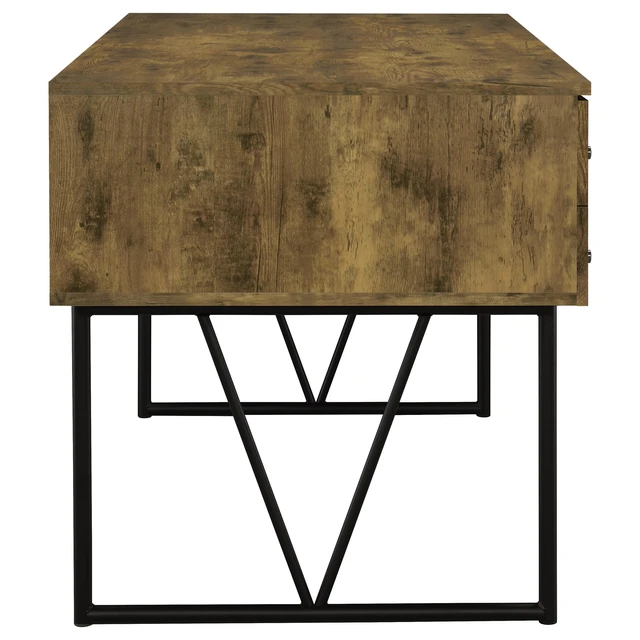 Alt view image 4 of 7 - Sonoma Rustic Nutmeg 4-Drawer Writing Desk