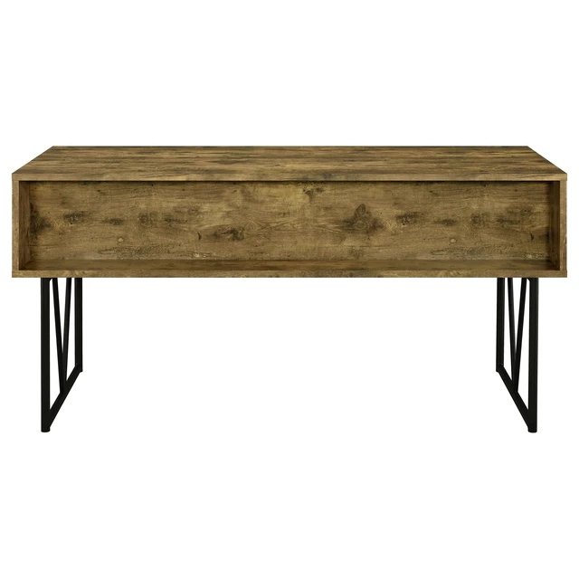 Alt view image 7 of 7 - Sonoma Rustic Nutmeg 4-Drawer Writing Desk