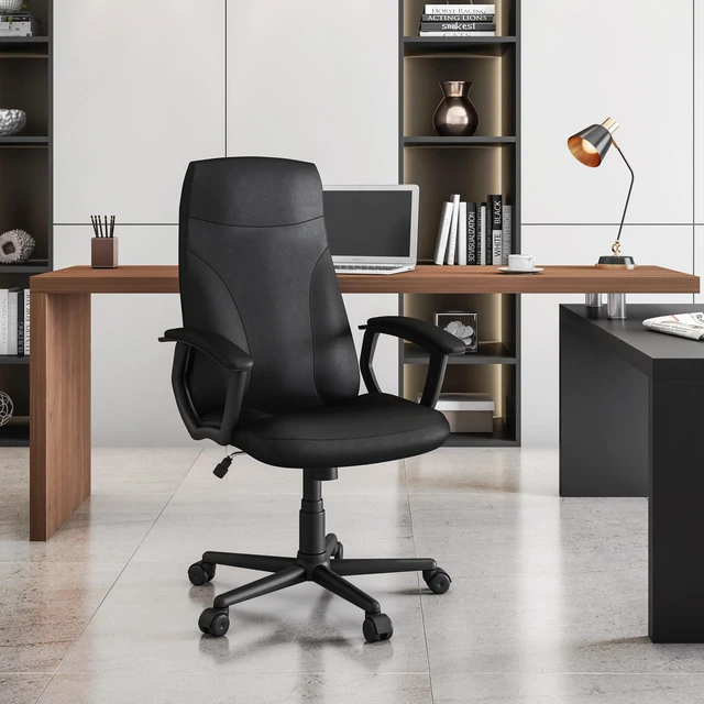 Main image of Medium Back Executive Office Chair, Black