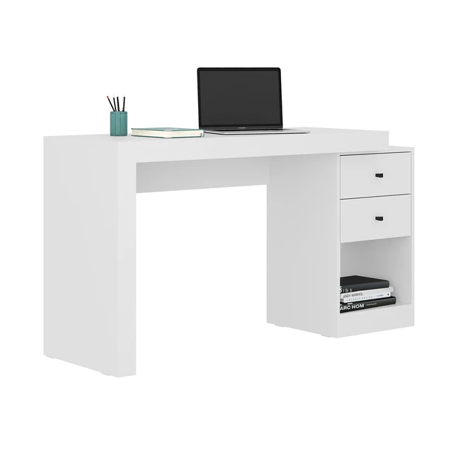 Alt view image 2 of 7 - Expandable Home Office Desk, White