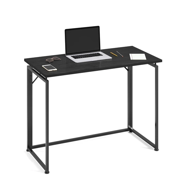 Alt view image 2 of 7 - Space Saving Folding Desk - Black