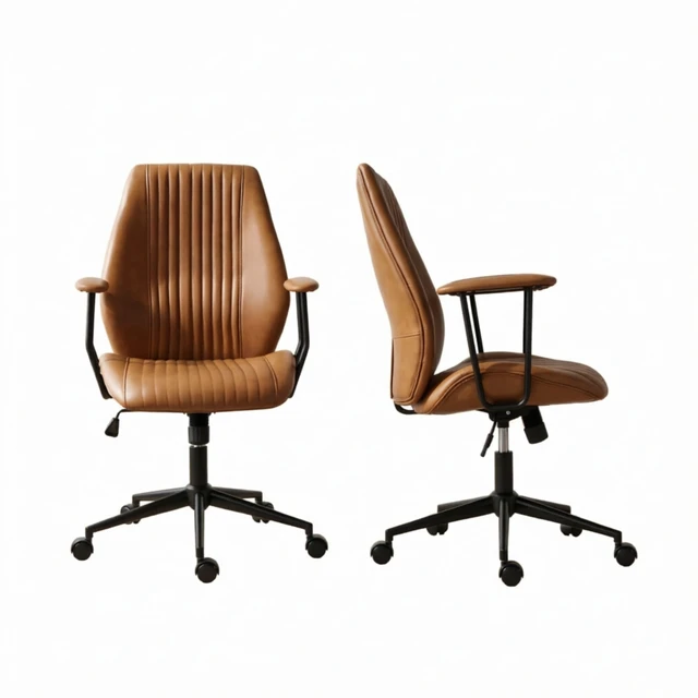 Alt view image 3 of 7 - Comfort-Focused Desk Chair,Executive Task Chair,Height-Adjustable Swivel Chair,Office Chair