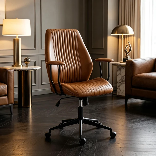 Alt view image 4 of 7 - Comfort-Focused Desk Chair,Executive Task Chair,Height-Adjustable Swivel Chair,Office Chair