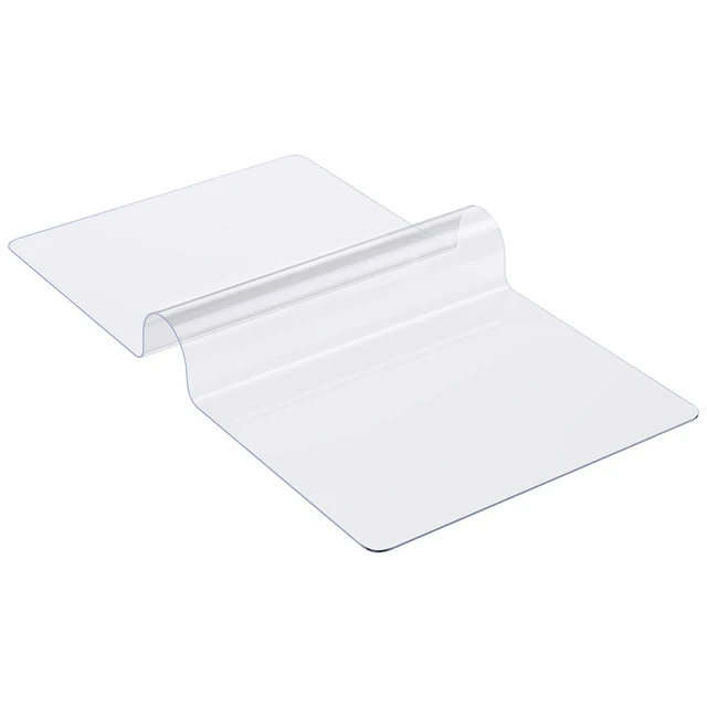 Alt view image 2 of 7 - Plastic Table Cover, 40 x 60 Inch 1.5 mm Thick Clear Table Protector, Rectangle PVC Desk Mat, Waterproof & Easy Cleaning Desk Pad Tablecloth, for Office Dresser Dining Room Table Night Stand