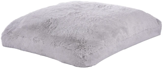 Main image of Bean Bag Bed Chair, Convertible Chair from BeanBag to Lounge or Mattress, Gaint Bean Bag Chair Bed with Washable Cover for Adults, Fluffy Plush, Foam Filling and Side Pocket, Grey(Queen Size)