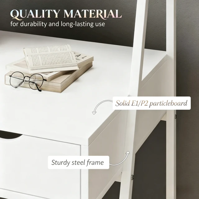 Alt view image 3 of 7 - Space-Saving Study Table with Integrated Drawer,Versatile Computer Desk Designed for Small Rooms,Home Desk,Compact Writing Desk