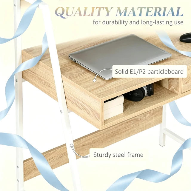 Alt view image 4 of 5 - Modern-Style Writing Desk,Computer Desk,Office desk