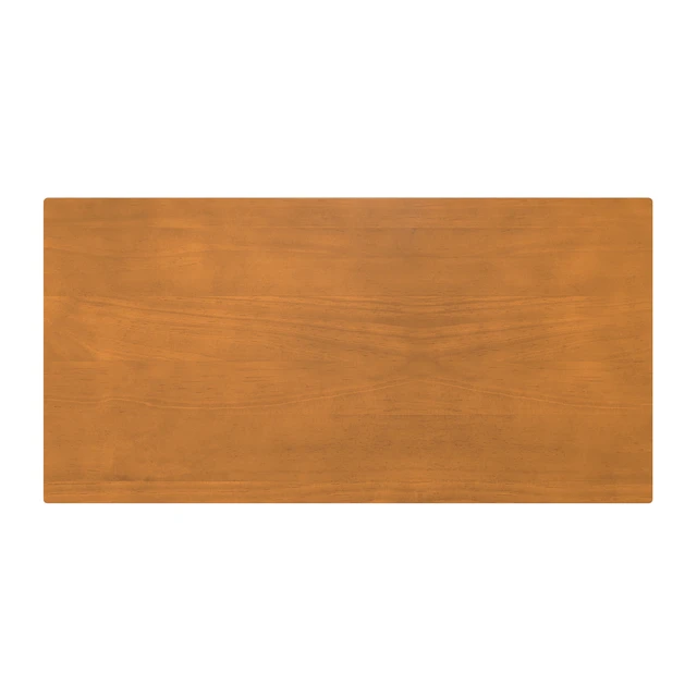 Alt view image 2 of 7 - Harper Solid Hardwood Small Desk in Honey Brown