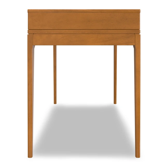 Alt view image 6 of 7 - Harper Solid Hardwood Small Desk in Honey Brown