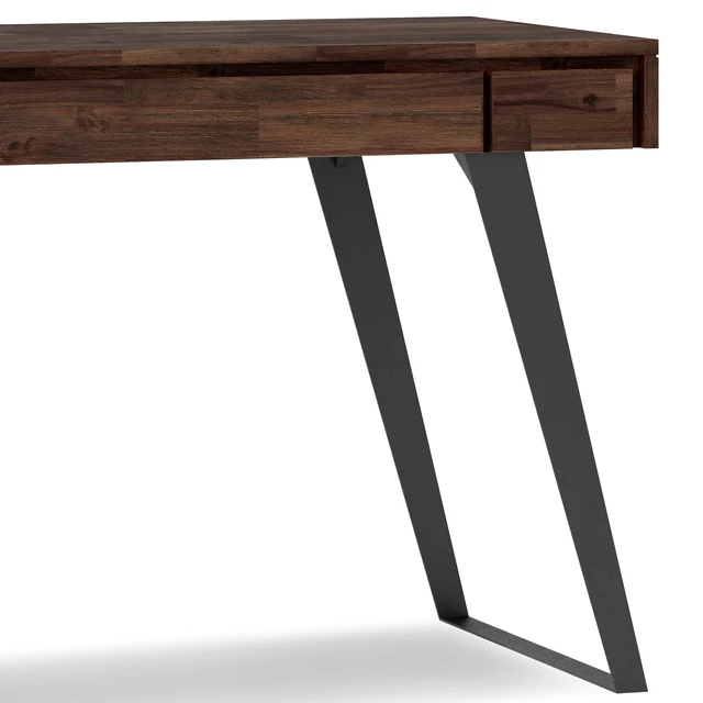 Alt view image 2 of 7 - Lowry - Small Desk - Distressed Charcoal Brown