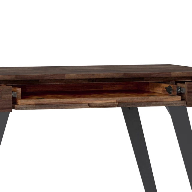 Alt view image 3 of 7 - Lowry - Small Desk - Distressed Charcoal Brown