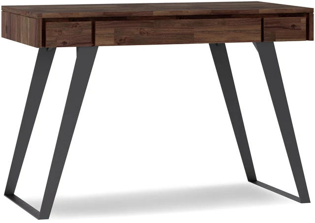 Main image of Lowry - Small Desk - Distressed Charcoal Brown