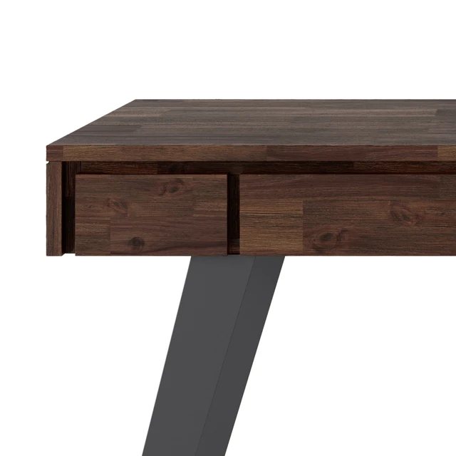 Alt view image 5 of 7 - Lowry - Small Desk - Distressed Charcoal Brown