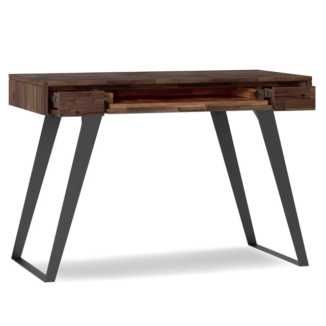Alt view image 6 of 7 - Lowry - Small Desk - Distressed Charcoal Brown
