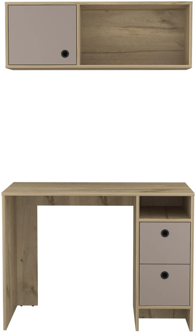 Main image of Office Set Budest, Office, Light Oak / Taupe
