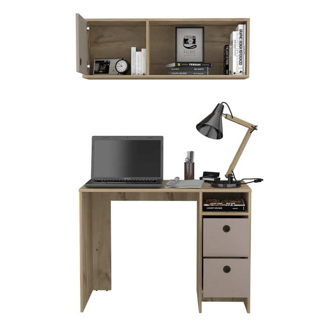Alt view image 3 of 6 - Office Set Budest, Office, Light Oak / Taupe
