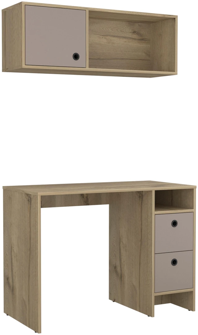 Alt view image 6 of 6 - Office Set Budest, Office, Light Oak / Taupe