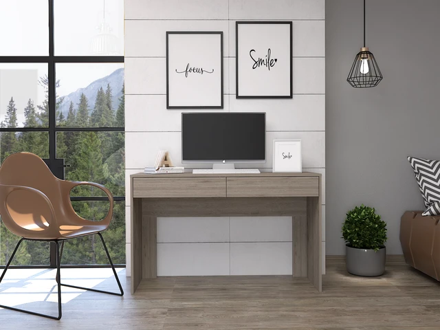 Main image of Acre Writing Computer Desk, Two Drawers