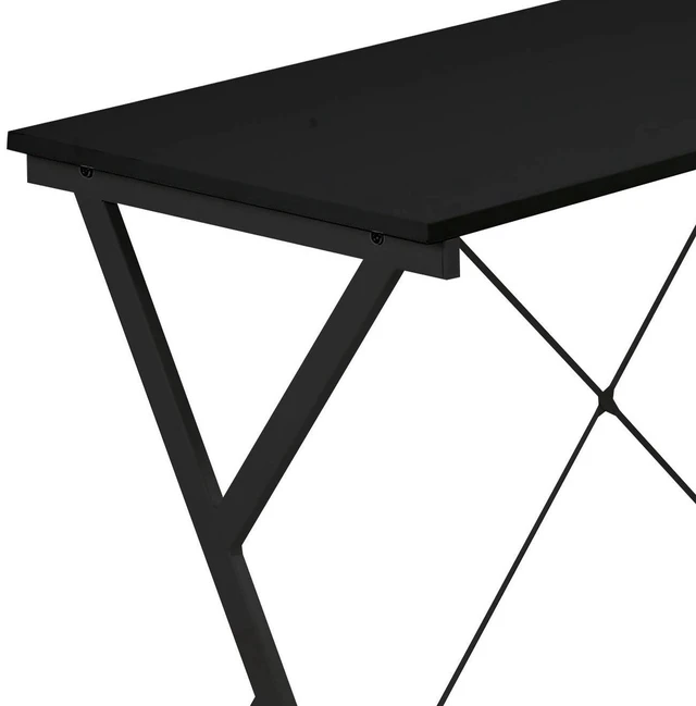 Alt view image 4 of 6 - Black L-shaped Computer Desk with CPU Holder