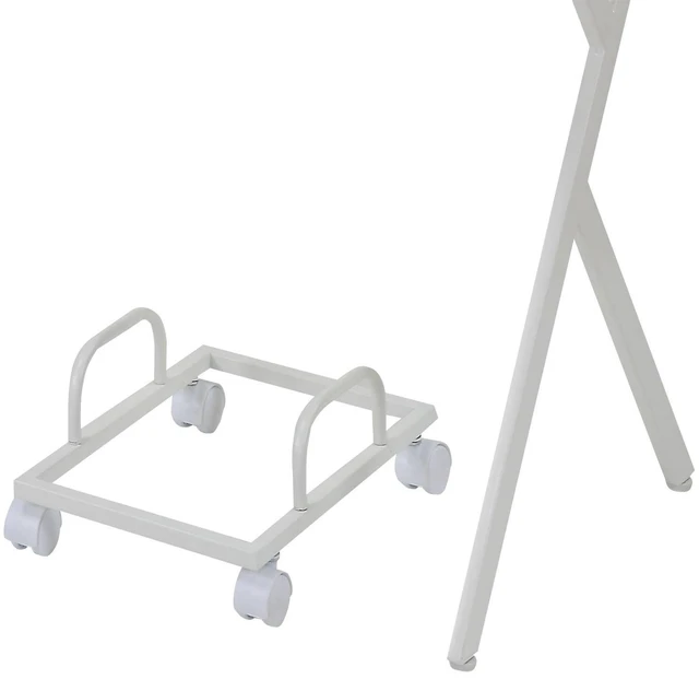 Alt view image 5 of 6 - White L-shaped Computer Desk with CPU Holder