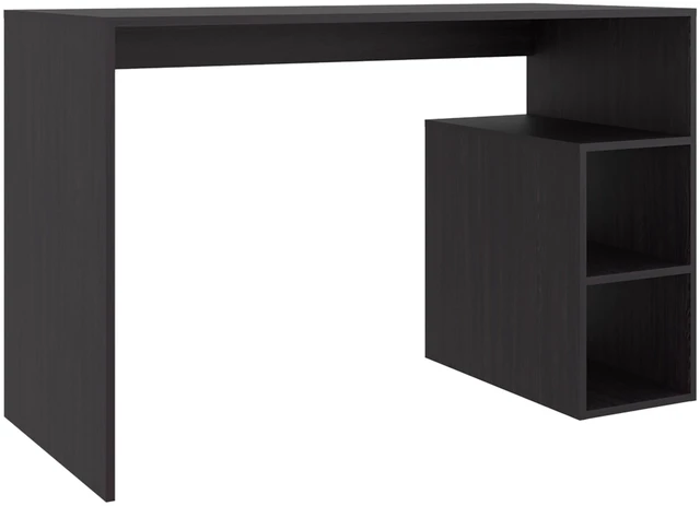 Alt view image 2 of 7 - Wenge Office Desk with Storage and Minimalist Design