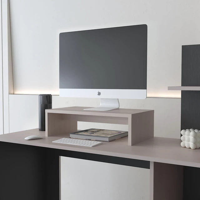 Main image of Sells monitor stand in melamine and particule board,white oak
