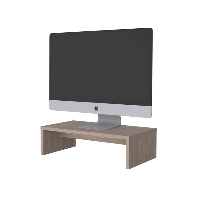 Alt view image 7 of 7 - Sells monitor stand in melamine and particule board,white oak