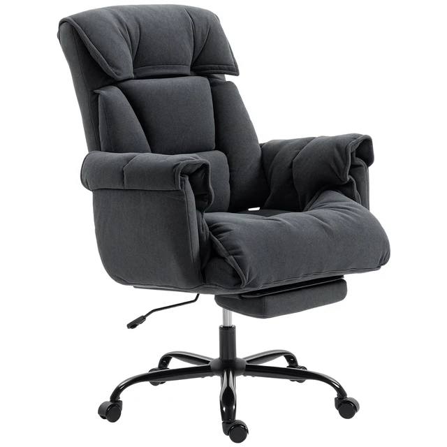 Alt view image 5 of 6 - Reclining Desk Chair,High Back Office Chair