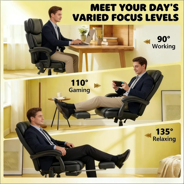 Alt view image 2 of 7 - Soft Computer Chair,Massage Chair,High Back Chair,Office Chair