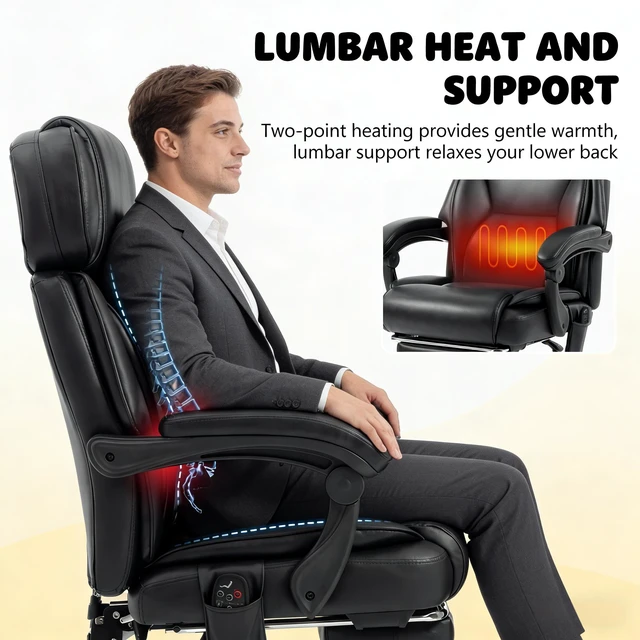 Alt view image 4 of 7 - Soft Computer Chair,Massage Chair,High Back Chair,Office Chair