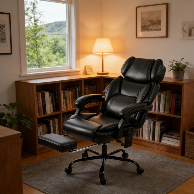 Alt view image 6 of 7 - Soft Computer Chair,Massage Chair,High Back Chair,Office Chair