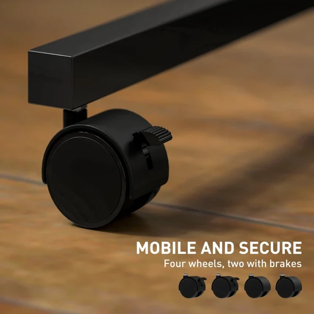 Alt view image 7 of 7 - Mobile Office Desk,Stand Up Desk,Adjustable Standing Desk(Only Desk)