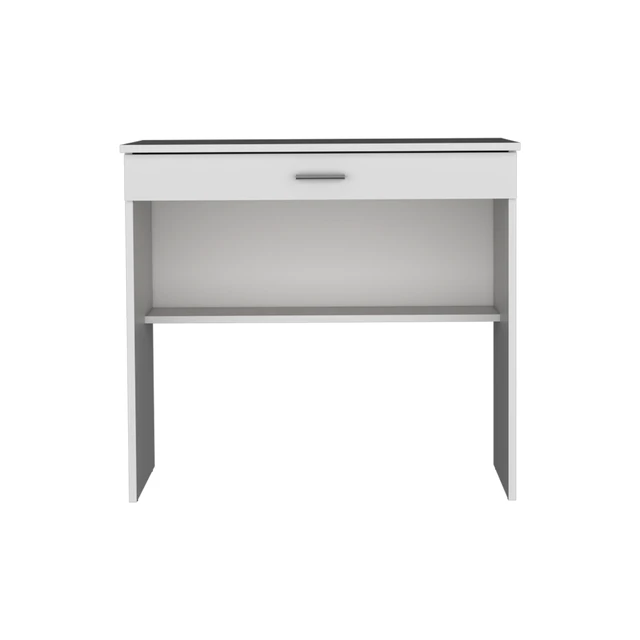 Alt view image 2 of 7 - 80 C Writting Desk, Compact Workstation with Drawer and Lower Shelf