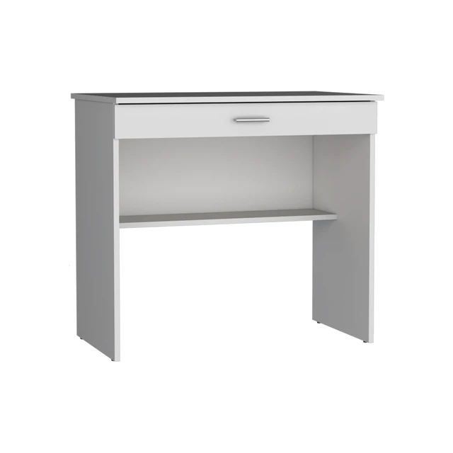 Alt view image 6 of 7 - 80 C Writting Desk, Compact Workstation with Drawer and Lower Shelf
