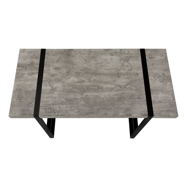 Alt view image 6 of 7 - Computer Desk, Home Office, Laptop, 48"l, Work, Grey Laminate, Black Metal, Contemporary, Modern