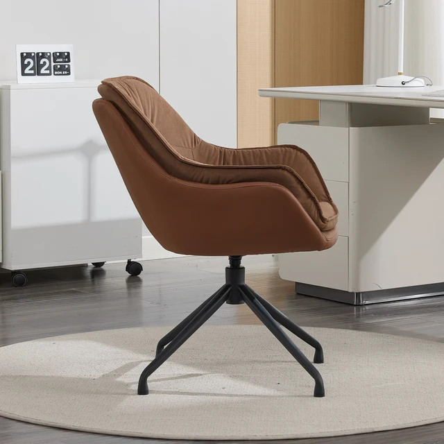 Alt view image 4 of 5 - Modern Faux Leather Office Chair, Ergonomic Executive Desk Chair with High Back and Adjustable Features