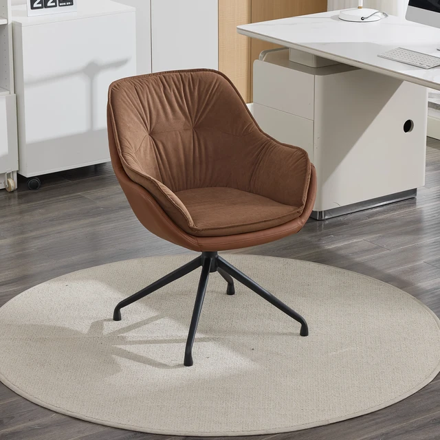 Alt view image 3 of 5 - Modern Faux Leather Office Chair, Ergonomic Executive Desk Chair with High Back and Adjustable Features