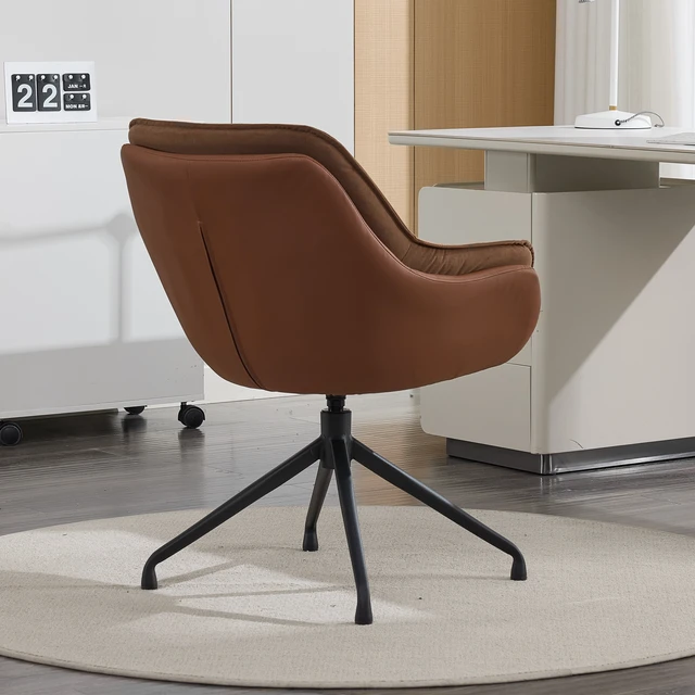 Alt view image 5 of 5 - Modern Faux Leather Office Chair, Ergonomic Executive Desk Chair with High Back and Adjustable Features