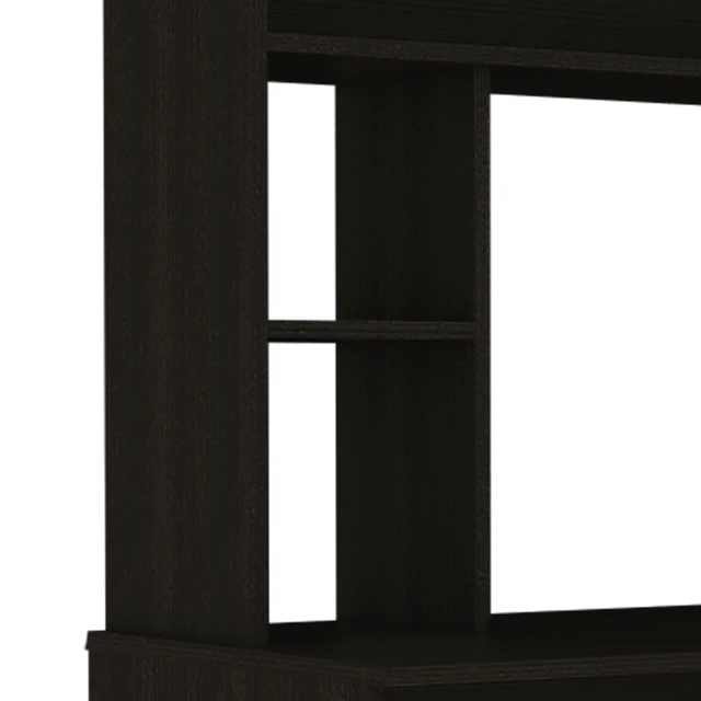 Alt view image 4 of 5 - Sawgrass Writing Computer Desk, Hutch, Four Shelves