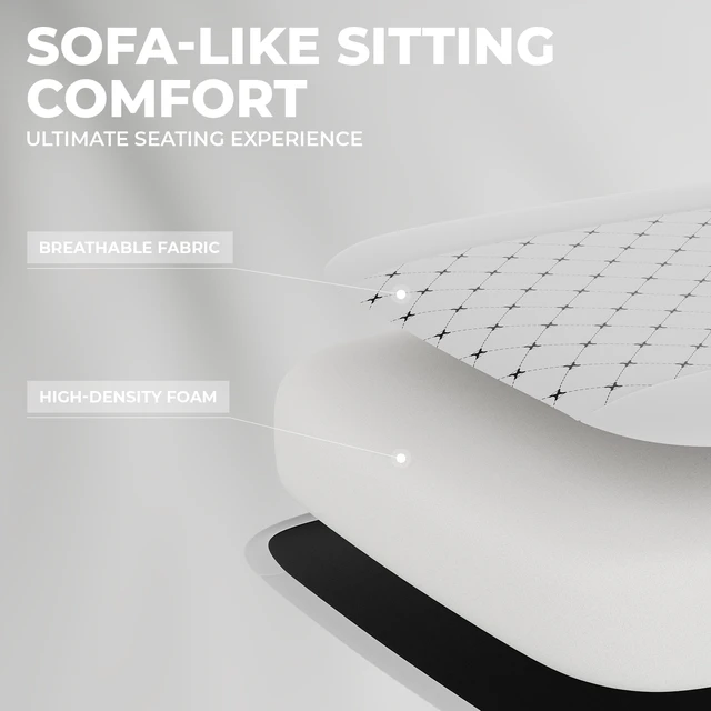 Alt view image 5 of 7 - Gaming Chair with Massage,Ergonomic PC Gaming Chair Computer Chairs with Footrest Comfortable Headrest and Lumbar Support, High Back WHITEBLACK