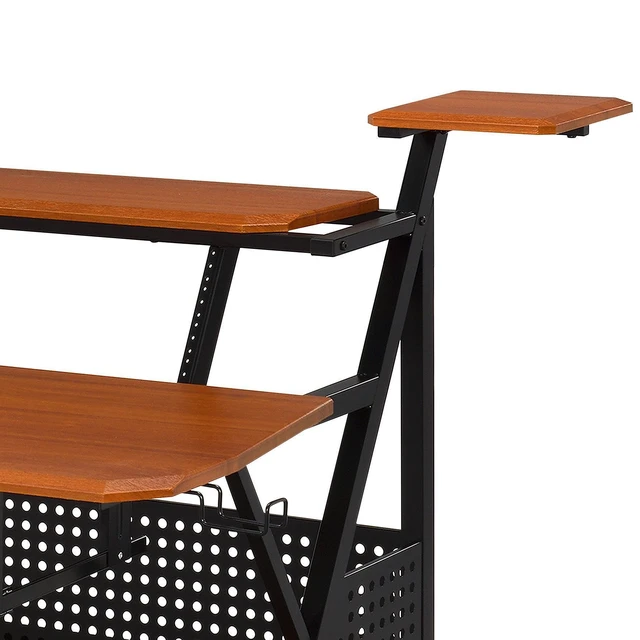 Alt view image 3 of 7 - Willow Cherry & Black Finish Music Desk