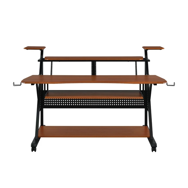 Alt view image 4 of 7 - Willow Cherry & Black Finish Music Desk