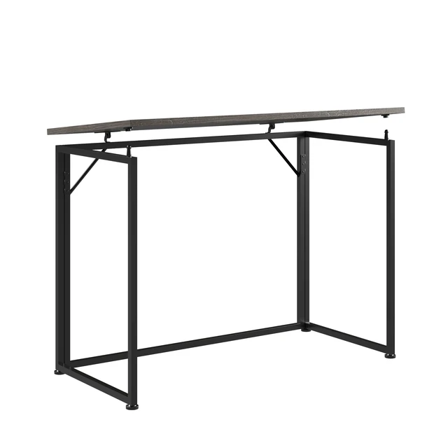 Alt view image 6 of 6 - Techni Mobili Space Saving Folding Desk - Grey