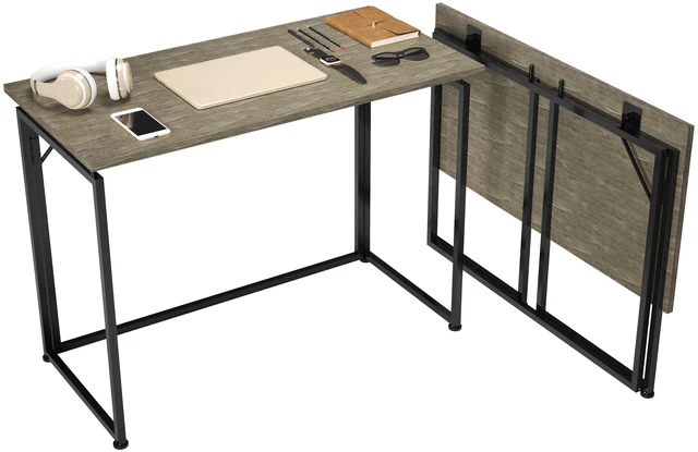 Main image of Techni Mobili Space Saving Folding Desk - Grey