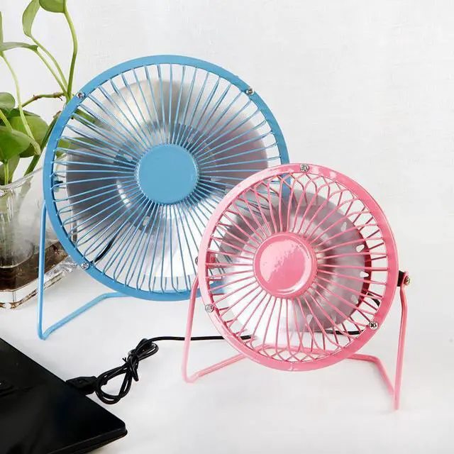 Alt view image 7 of 7 - Gemdeck Table Fan 4/6-Inchwith Desk Fan Power Adapter and USB Cable Green 6 inch