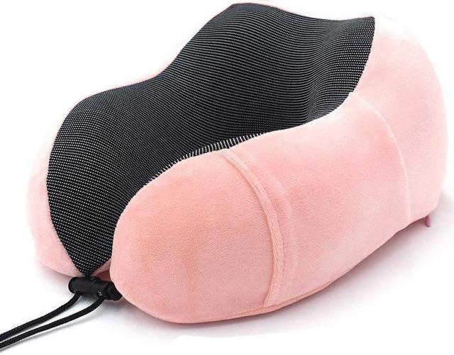 Massaging Neck Pillow U-Shaped Memory Foam Travel Pillow Massager