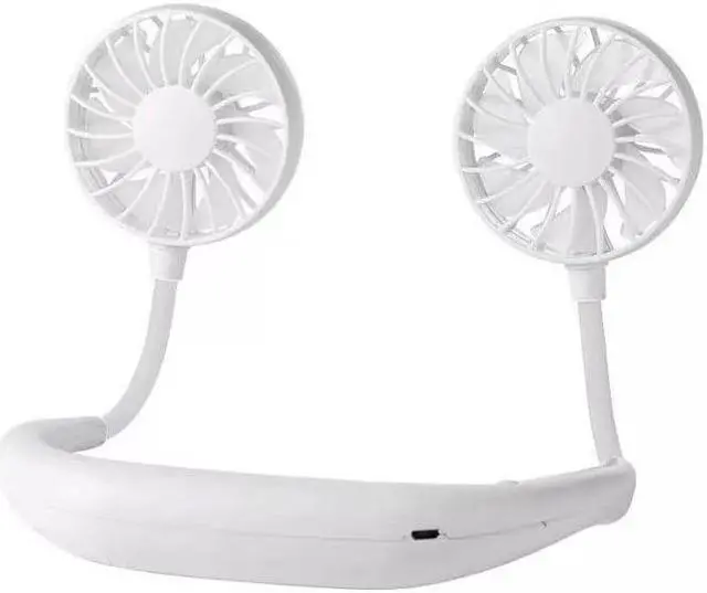 Main image of Gemdeck Neck Fan Portable Personal Hand Mini Lazy person USB Neck Fan 360 Degree Rotation Cooling Handheld Wearable Suitable Fan White
