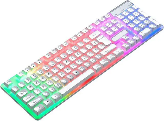 Alt view image 6 of 7 - Gemdeck Mechanical Gaming Keyboard, Multi Color RGB Illuminated LED Backlit Wired Keyboard