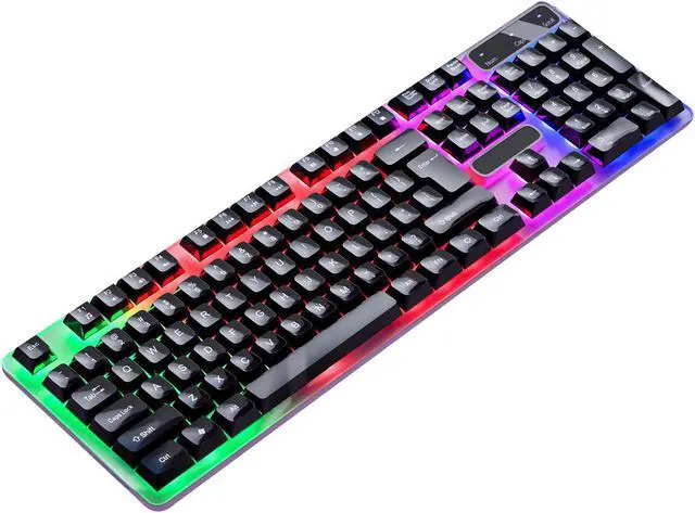 Alt view image 3 of 7 - Gemdeck Mechanical Gaming Keyboard, Multi Color RGB Illuminated LED Backlit Wired Keyboard